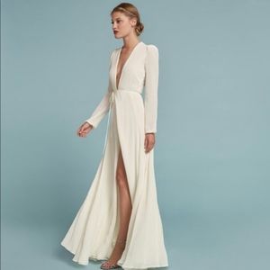 Reformation Milan Wrap Dress (Ivory XS) NEW w Tags